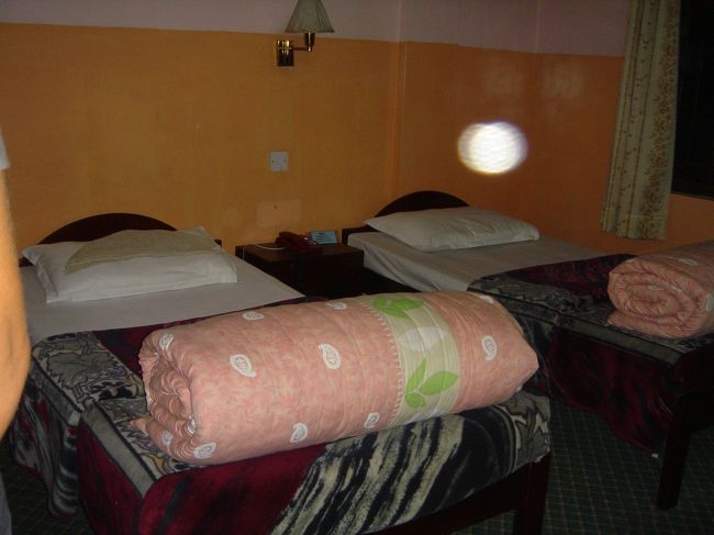 元々アルコールは強くないのですが、旅の開放感も手伝って飛行機の中でワインを２杯飲んだのですが、これがいけなかった。　直後から激しい頭痛、持参した頭痛薬は預け荷物の中。　ホテルに着いた時は、もう夕食も摂らずにベッドに倒れ込みました。