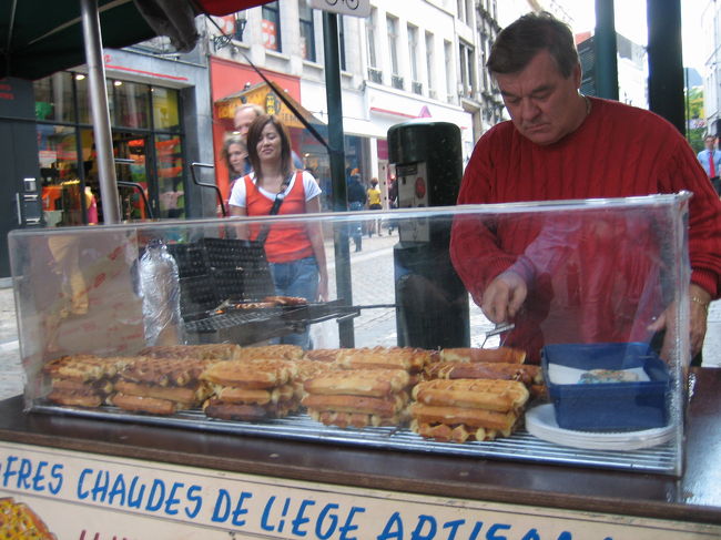 ワッフルの屋台：