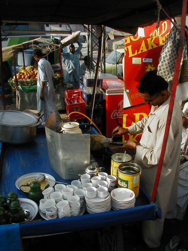 ラホールにてチャイを一杯