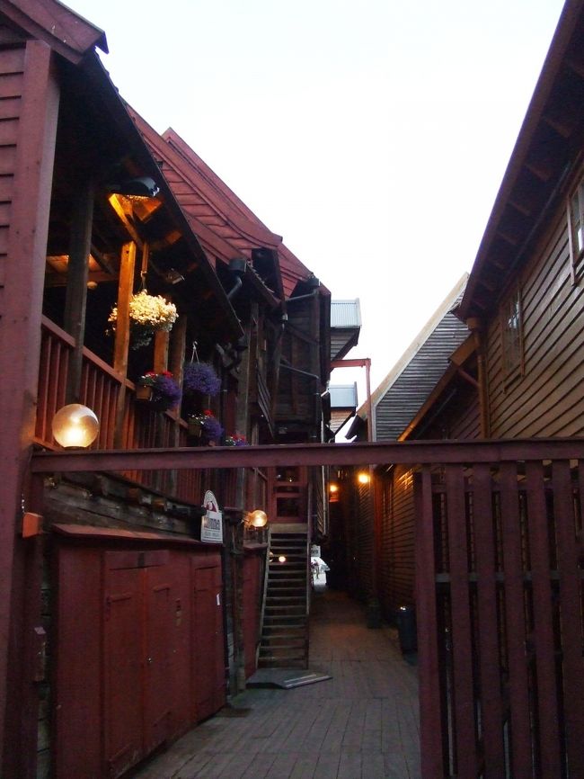 木造の入り組んだ路地が続きます。<br />なんとなく歪んでるところがまた、、<br />アミューズメントパークのよう。<br />わくわくするよ〜