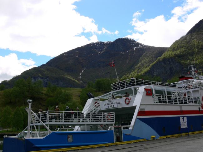 次に乗る船は駅の向かい側の港に停泊しています。