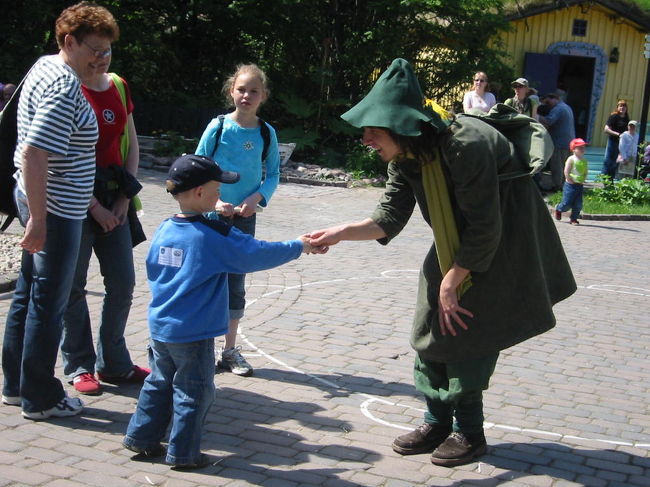 スナフキンと握手