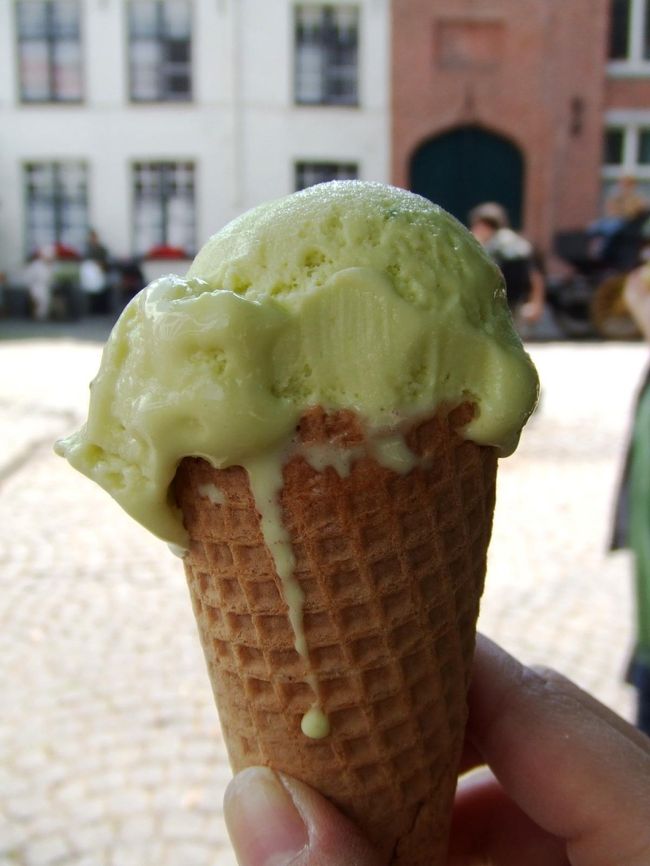 ピスタチオのアイスもおいしいし♪<br />