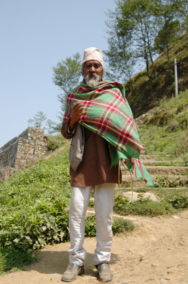 パナウティにて。お洒落なおじいさん。