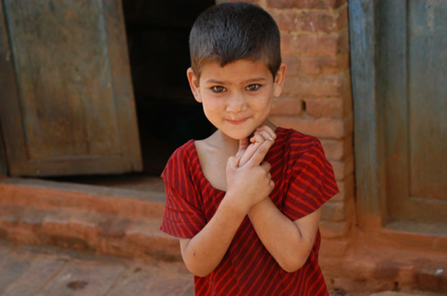 パナウティにて。不思議な顔立ち。すこし欧米の雰囲気もする。