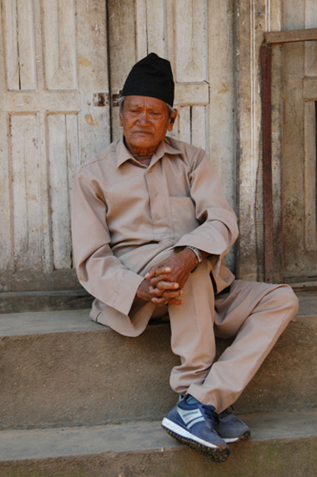 パナウティにて。良い顔のおじいさん。