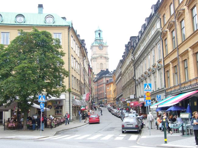 ガムラスタンの街並その１。<br />これからランチのお店を探しに行きます♪