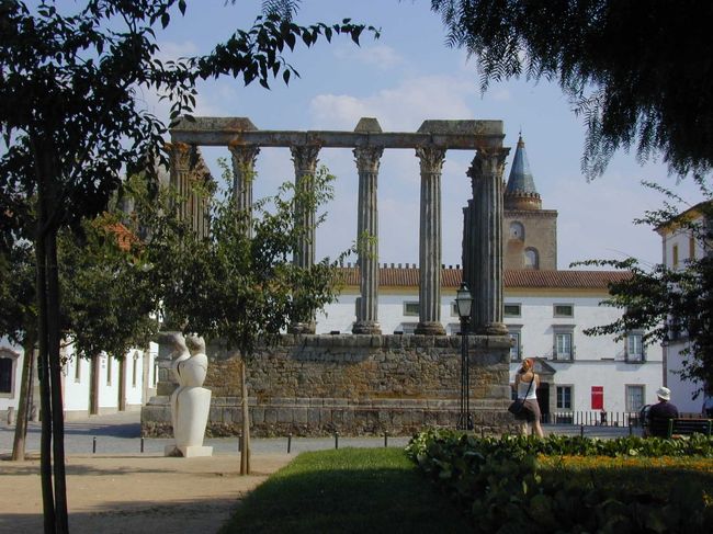 神殿の周囲には木陰もあります。