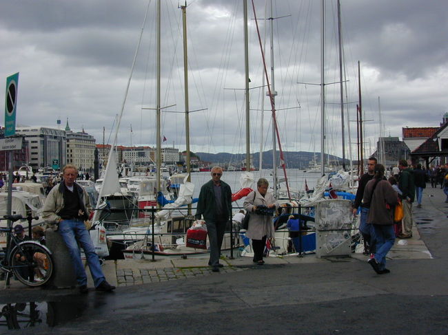 ベルゲン港です。