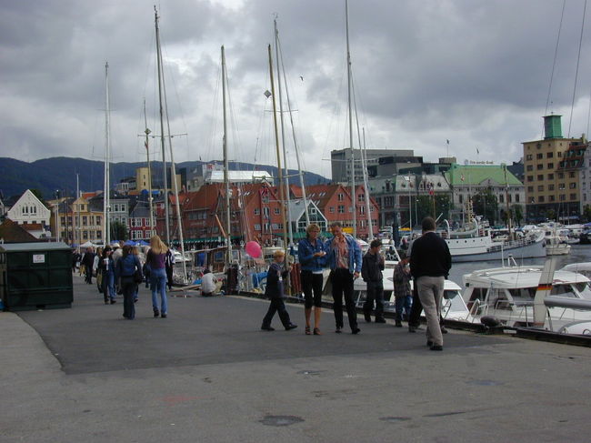 ベルゲン港です。