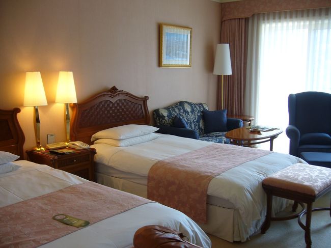 ホテルの部屋の様子。<br />テラスもあり、落ち着く感じ。