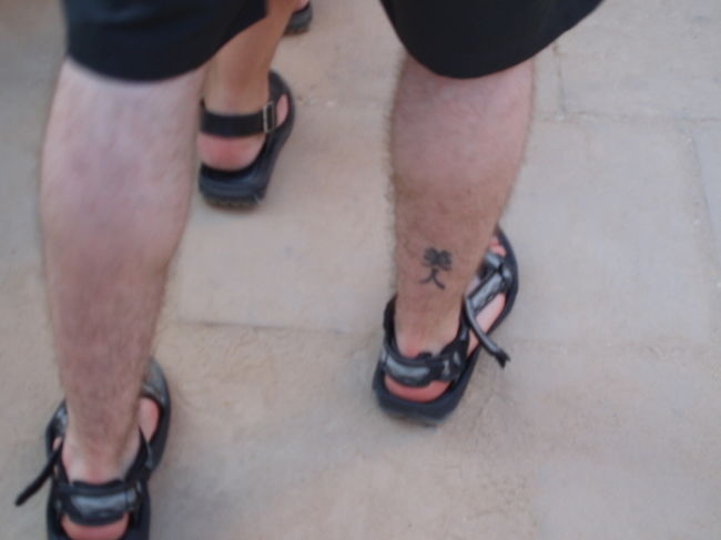 観光客の方なのですが、タトゥーが気になりました。