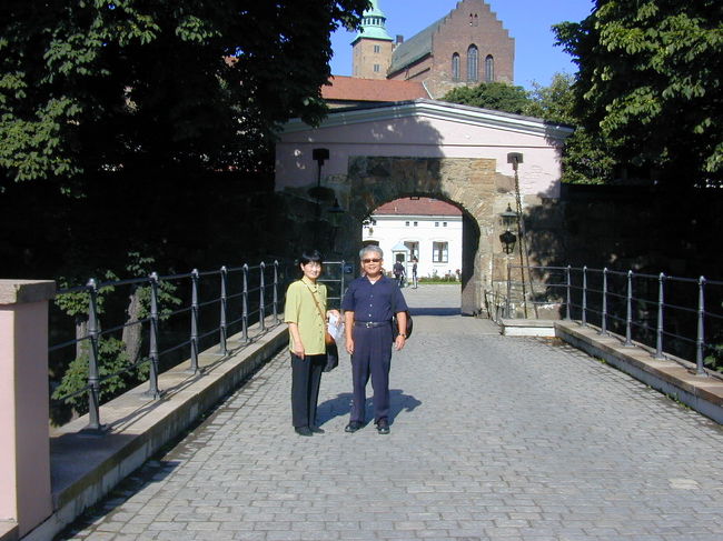 アーケシュフーズ城址の入り口です。