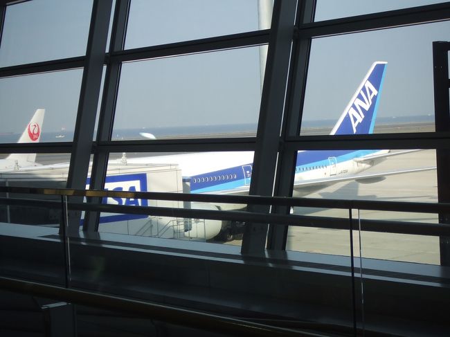 今回はＡＮＡのマイルがたまっていたので特典航空券で行きました。飛行機を使っての国内旅行は約10年ぶりでしかも搭乗方法（skip）も海外と違って戸惑いましたがなんとかチェックインしました。慣れたらきっとすっごく便利なんだろうな〜。