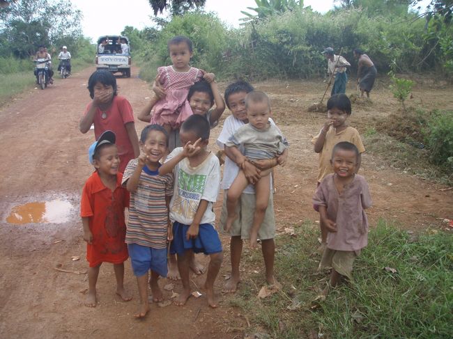 途中で子供達に捕まってしまった。