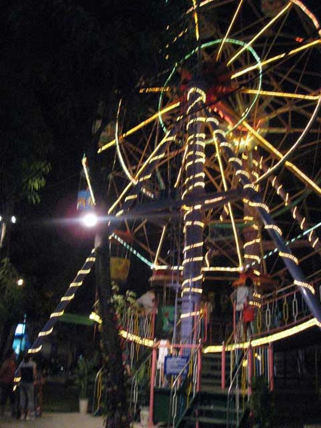 この遊園地で一番大きいのが、この観覧車。<br />私も乗ってみることにしました。<br /><br />日本の観覧車に比べると、迫力はないです。日本のよりも速度が速いです。<br />