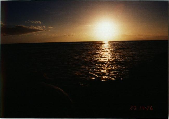 夕日もきれいです。