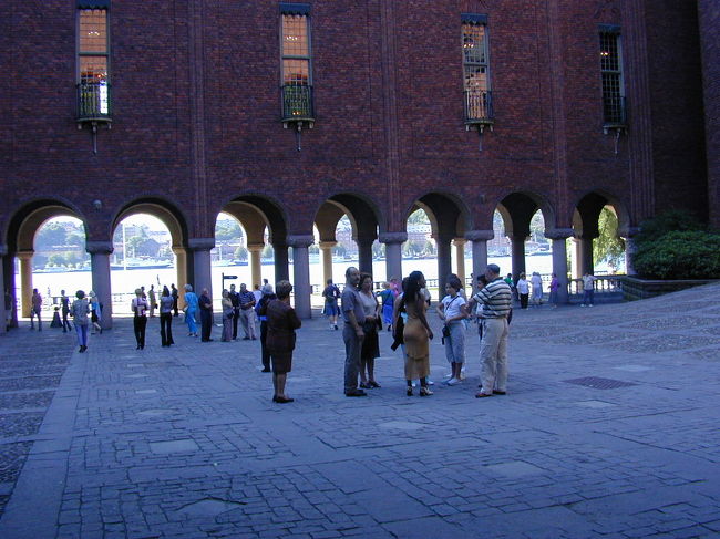 ストックホルム市庁舎前広場です。