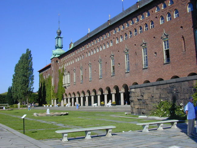 ストックホルム市庁舎の外壁です。