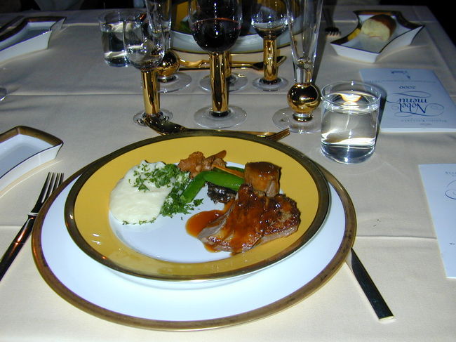 ノーベル賞ディナーのお肉です。