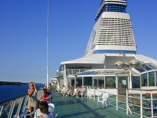 シリヤラインのデッキ風景です。