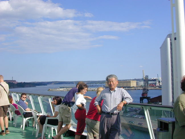 シリヤラインのデッキ風景です。