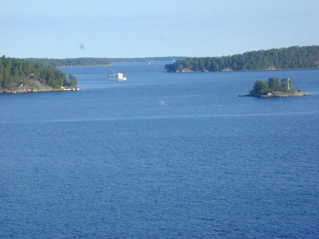 ストックホルムを出た後は、小さな島が点在しています。