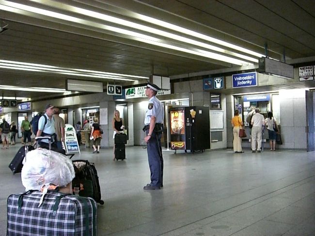 電車待ちの間、人間ウォチング。<br /><br />いろんな国の人がいます。<br />アジア系もヨーロッパ系も。<br />バックパッカー風とか、家族大移動風とか。<br /><br />ヨーロッパ系のバックパッカー風の男の子が、<br />おもいっきりアジア人の私に英語で、<br />「僕のウィーン行きの列車はどこからでる？」と<br />聞かれました。<br />さっき自分の電車をチェックしたばっかりなんで、<br />そこまで連れて行ってあげたんですが・・・<br />インフォメーションがすぐそこにあるのに、<br />私、英語圏の人じゃないのに、<br />なぜ私に聞く？？