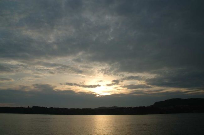 【ソグネフィヨルドの夕暮れ】