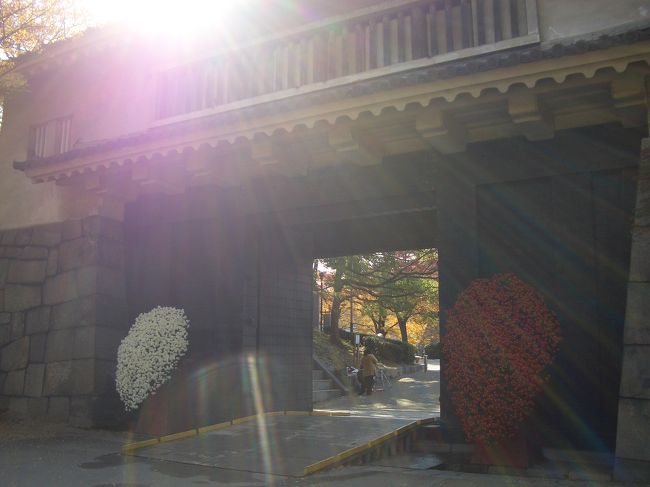 この門をくぐると上り坂になってる。<br />