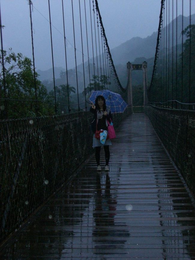 吊り橋を渡ってるところ☆