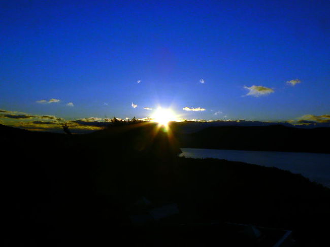 夜明けのバルコニーからの眺め?