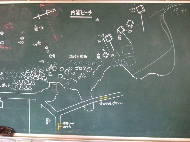 廊下にはポイントマップが飾られてます。