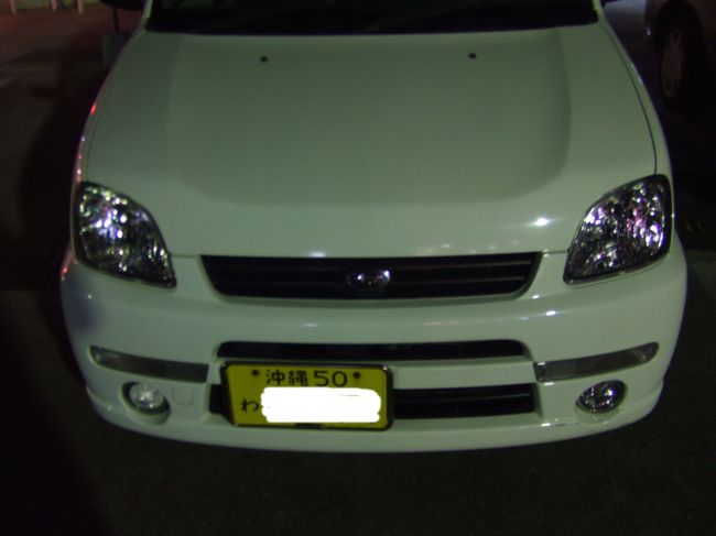 今回のレンタカーは軽自動車