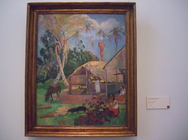 ポール・ゴーギャン「タヒチの女」<br />