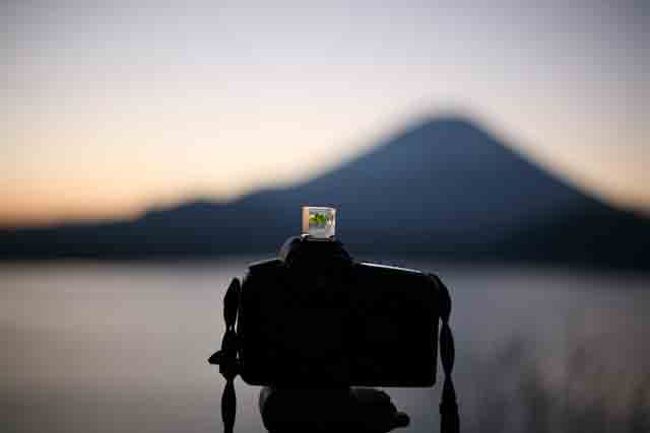 (5D) <br /><br />三脚にセットした２０Dを後方からパチリ。