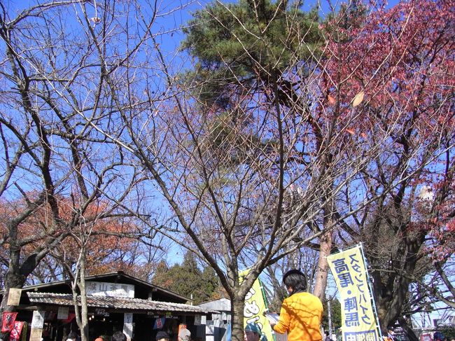 城山に到着。お腹が空いてきたけどまだ我慢だ！<br />スタンプラリーをやっていたので私もスタンプを押してまわります。でもなぜかスタンプは電車の絵なのよね。