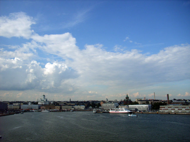 船から見たヘルシンキ