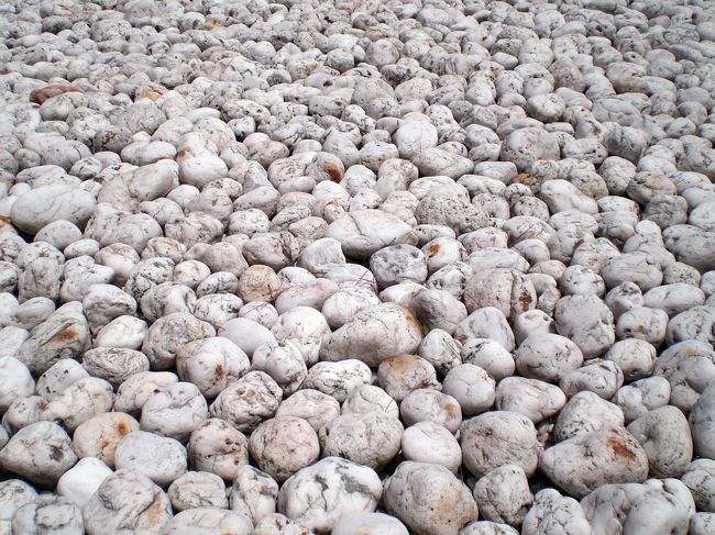 これも「家プロジェクト」護王神社の杉本博司「Appropriate Proportion （アプロプリエイト プロポーション）」という作品の一部（ただ、丸い石が敷き詰められているだけです）