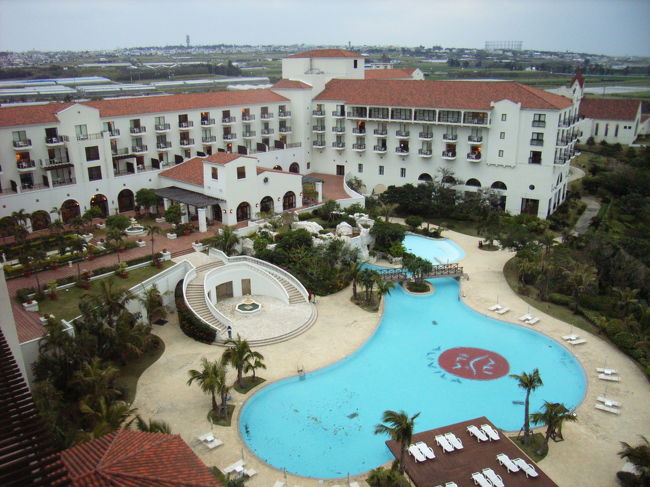 ホテル日航アリビラの部屋から　リゾートだっ！