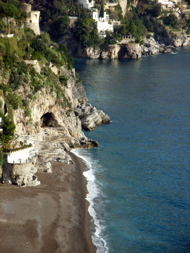 ポジターノの浜辺