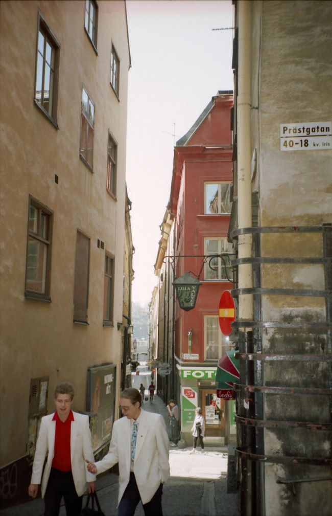 曲がりくねった路地も歴史を物語っている。<br />