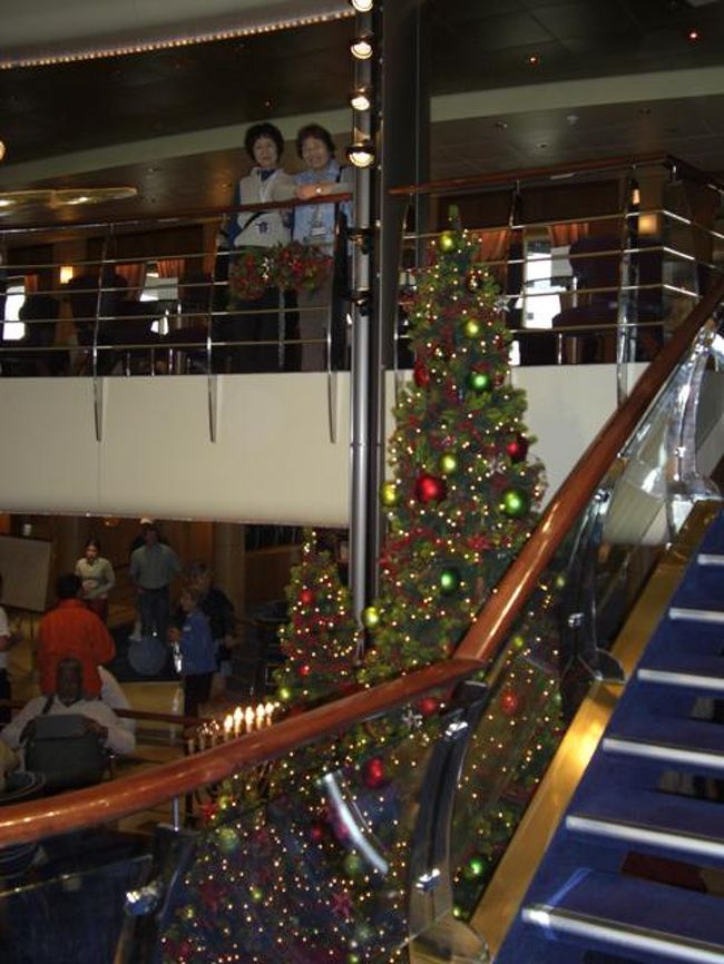 アトリウムにて<br />クリスマスツリーがかわいい。