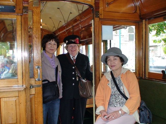 クライストチャーチはトラムで町を回りました。