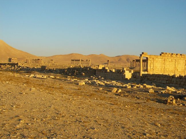 パルミラ遺跡、さよ〜なら〜〜今日はダマスカスへ戻ります。