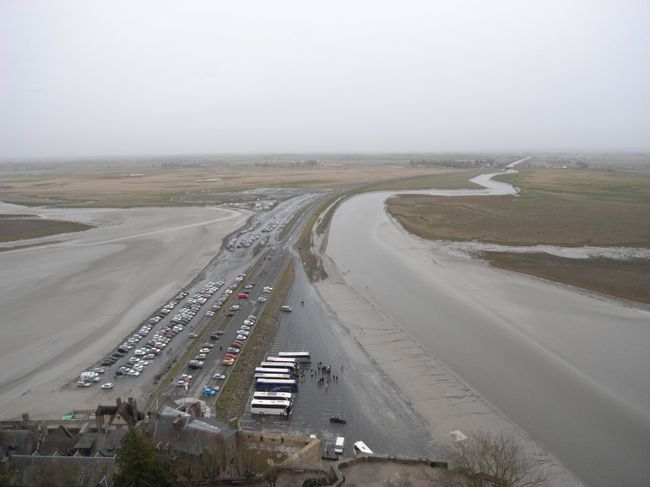 モンサンミッシェル側からの眺めというのも面白いものです。