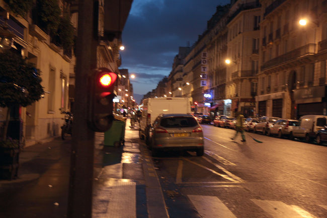 朝焼け。朝ごはんのすぐ後で。