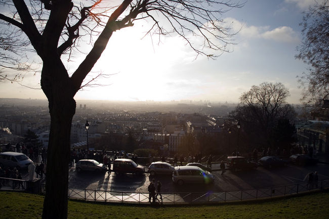 なんとなく高台に。モンマルトルの朝は早い。。。