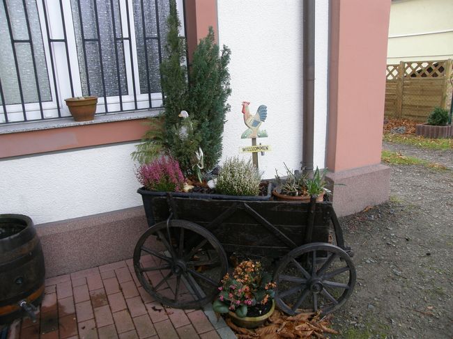 ホテルの裏口のディスプレイ。<br />こんなところも手を抜きません！