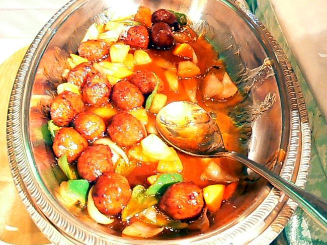 子供達が取りやすい低い位置にお子様コーナーが作られています<br />お子様コーナーの肉団子